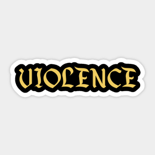 Violence Violet Sorrengail Fourth Wing Book Sticker